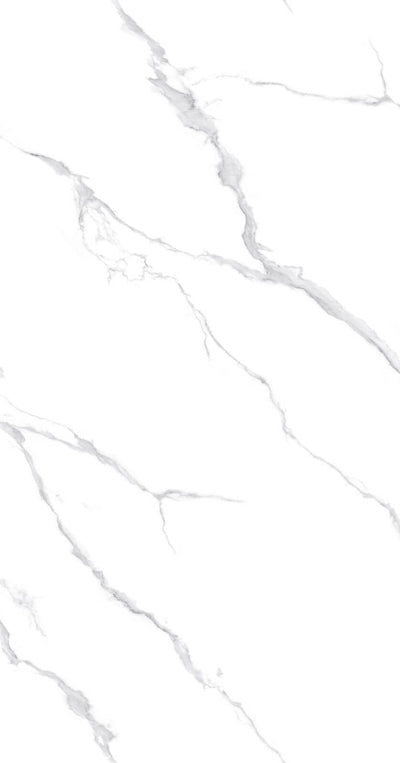 Classic PVC Marmorplatte Hochglanz Weiß Bianco 260x122x0,2cm