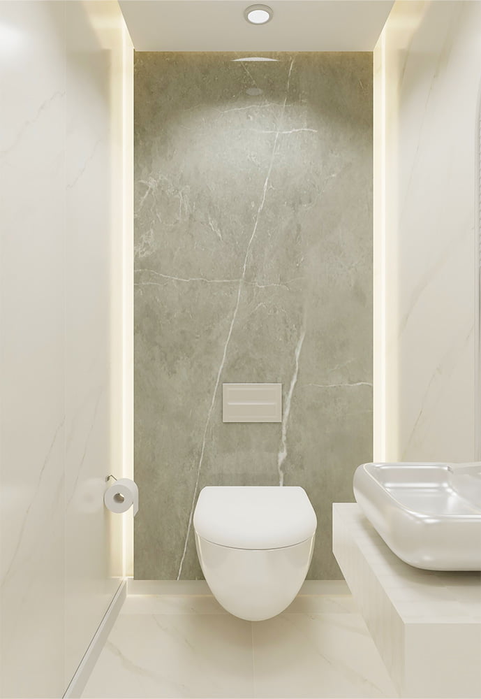 SPC Marmorplatte Matt Luna Grey  260x120x0,3cm
