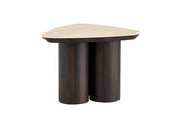 2-in-1 Couchtisch-Set RIMOGNE MDF Keramik Weiß