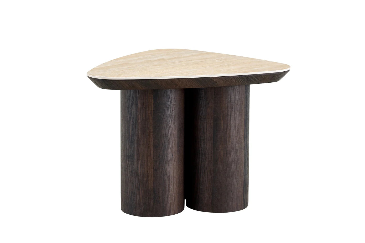 2-in-1 Couchtisch-Set RIMOGNE MDF Keramik Weiß