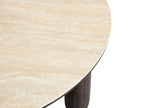 2IN1 Couchtisch-Set CHERON Keramik Travetin Optik