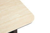 Japandi Couchtisch Marbella Travertin Walnuss 130 cm