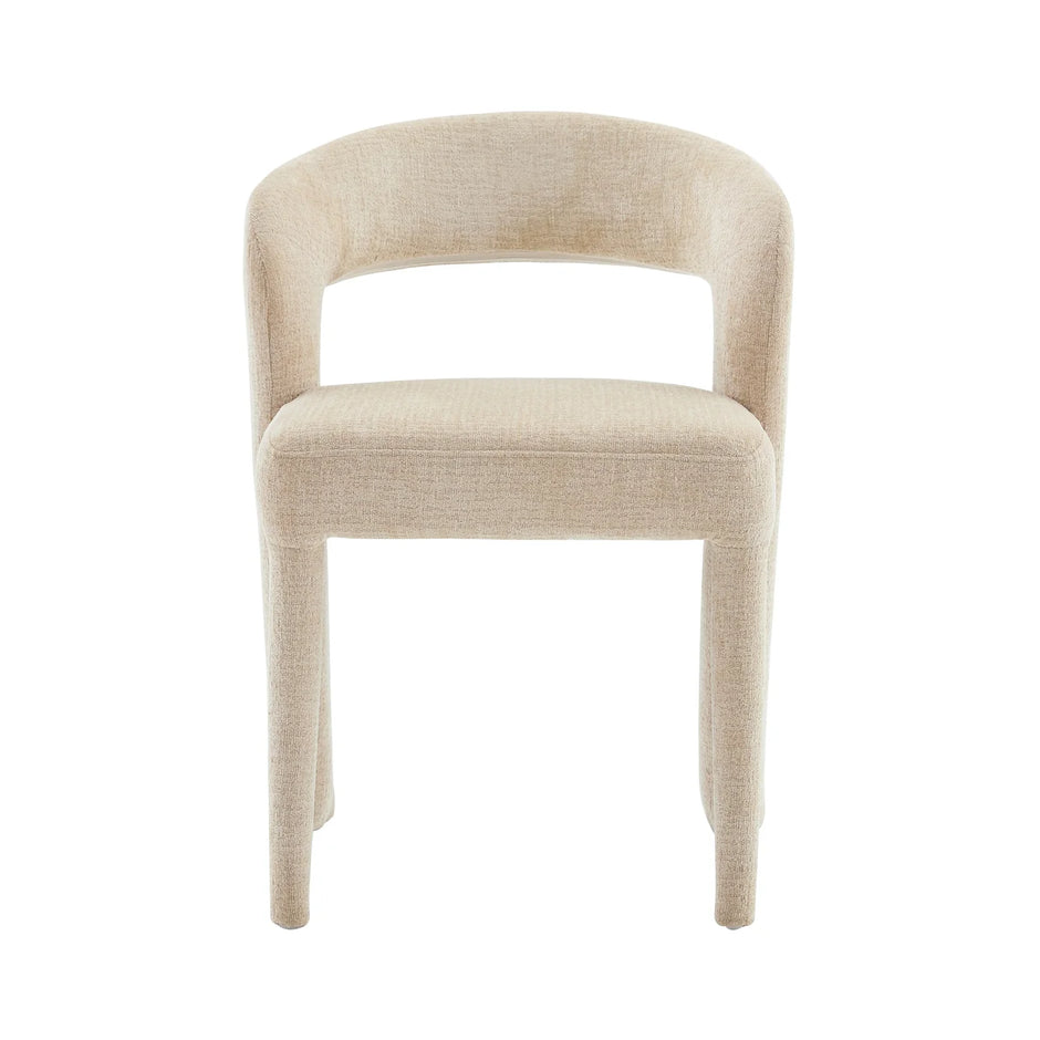 Anduz Bouclé Creme Stuhl