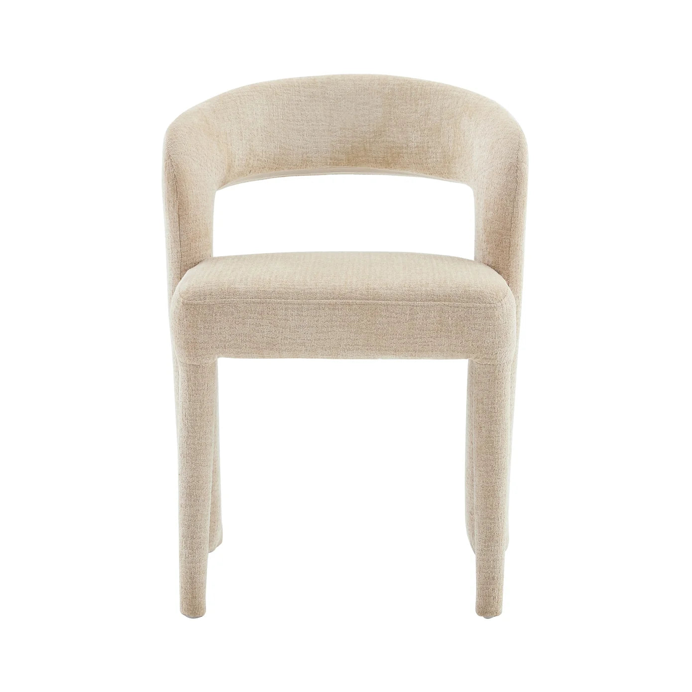 Anduz Bouclé Creme Stuhl