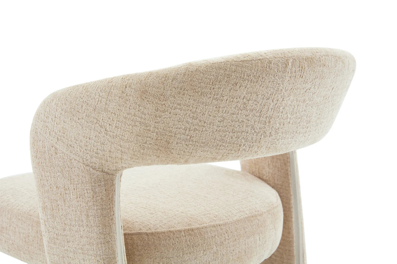 Anduz Bouclé Creme Stuhl