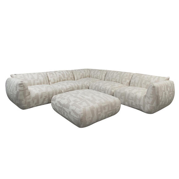 Marrakesch Sofa White Glyphs