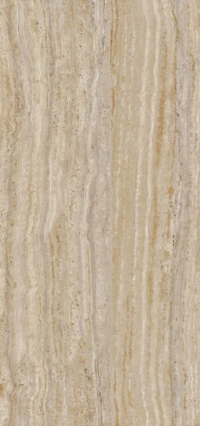 Premium PVC Marmorplatte Hochglanz Travertin 260x120x0,3cm