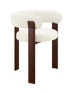 Tavia  Stuhl Creme Walnuss