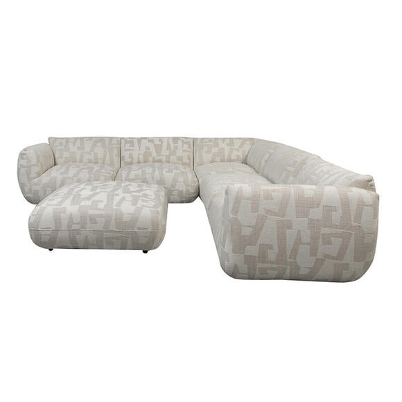 Marrakesch Sofa White Glyphs