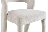 Anduz Bouclé Stone Stuhl