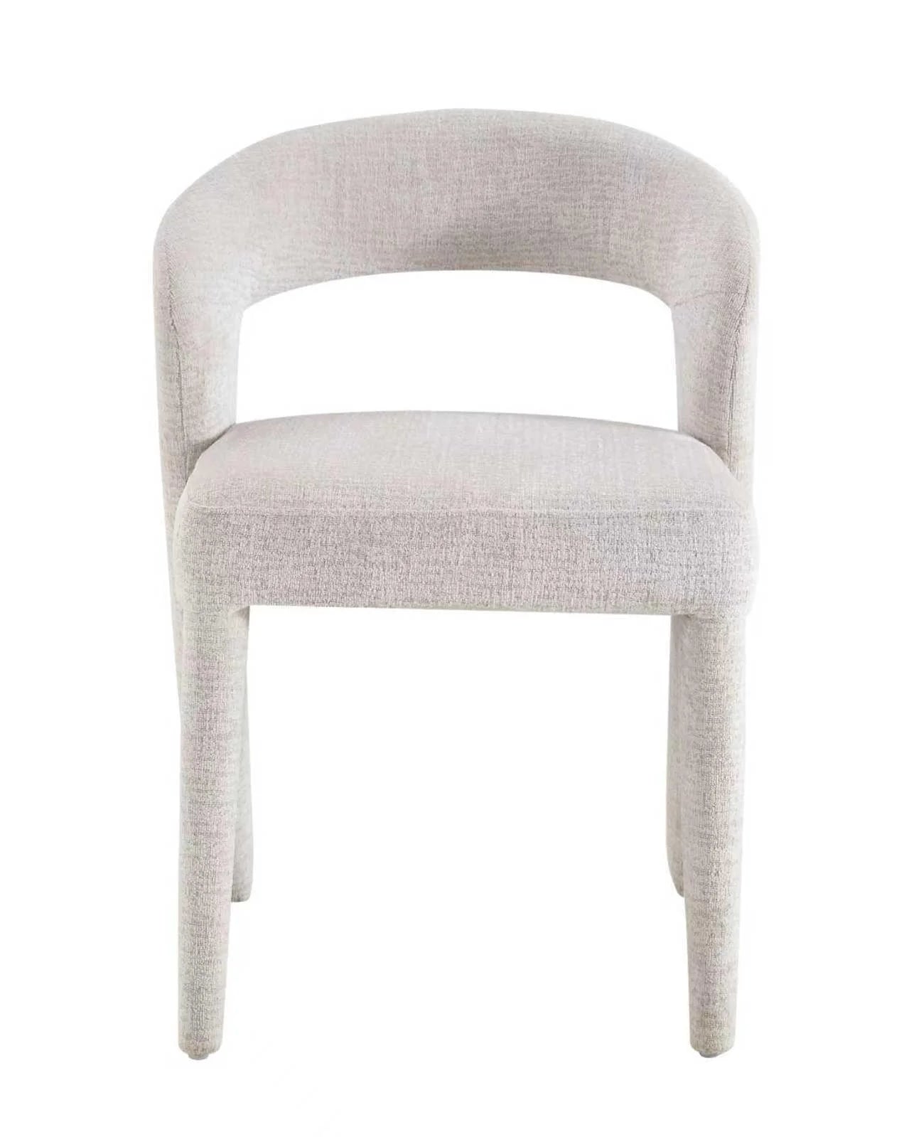 Anduz Bouclé Stone Stuhl