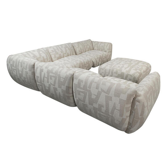 Marrakesch Sofa White Glyphs