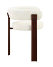 Tavia  Stuhl Creme Walnuss