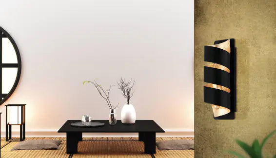 Black Gold Tornado Lampe