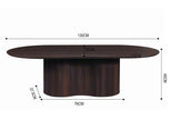 Japandi Couchtisch Duno Walnuss 130 cm