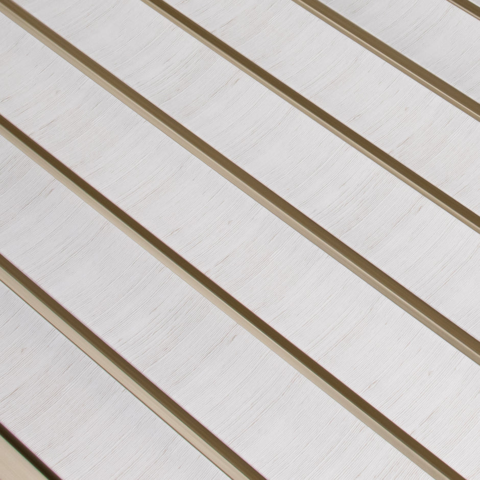 Wandpaneele Weiß 270x12 cm Moderne Wandverkleidung Innenbereich