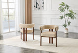 Velvet Stuhl Waslnuss