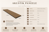 Akustikpaneele Rustikale Eiche  280x60x22 mm
