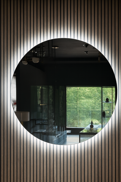 Runder LED-Spiegel