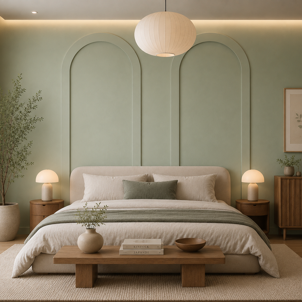 Ovale MDF Paneele 96 × 248 cm | Moderne Wandgestaltung