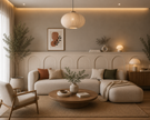 Halb Ovale MDF Paneele 54 × 104 cm| Moderne Wandgestaltung