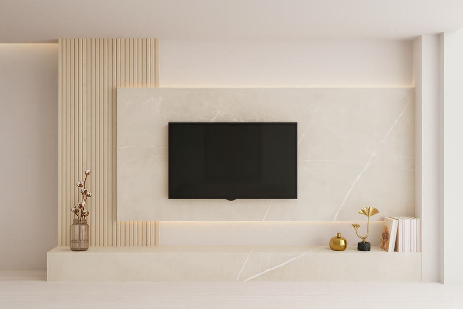 SPC Marmorplatte Matt Le Beige 260x120x0,3cm