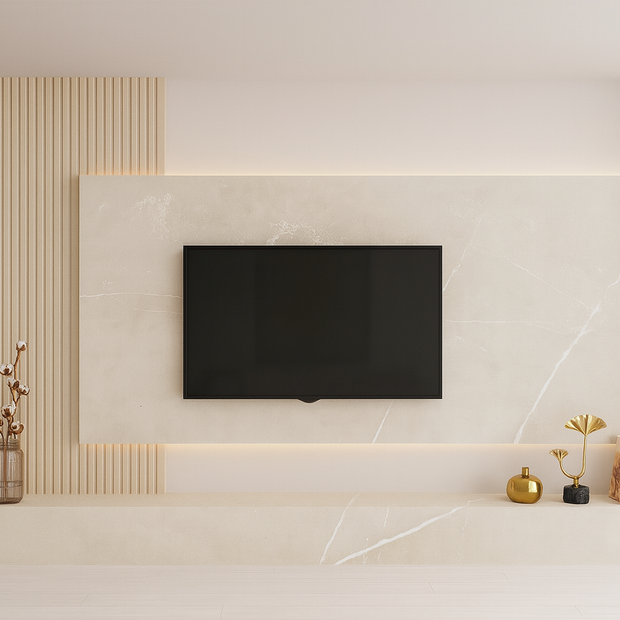 SPC Marmorplatte Matt Le Beige 260x120x0,3cm