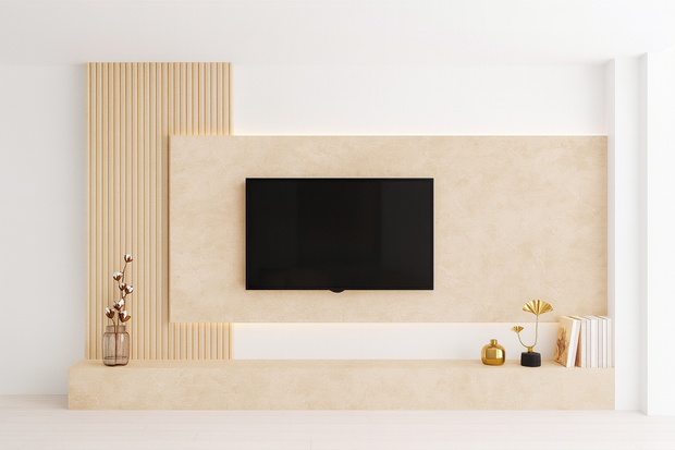 SPC Marmorplatte Matt Natural Beige 260x120x0,3cm