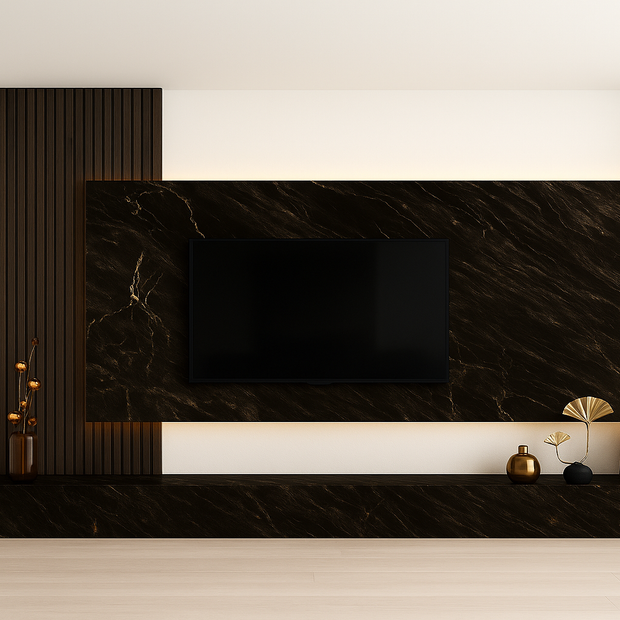 SPC Marmorplatte Matt Tornado Braun 260x120x0,3cm