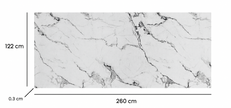 SPC Marmorplatte Matt Le Beige 260x120x0,3cm