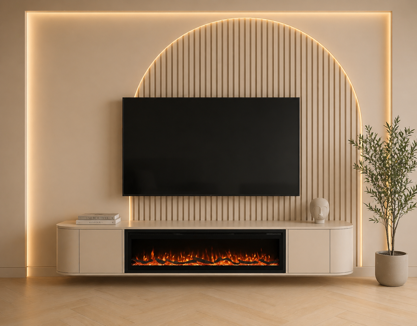 Majestic Flamee Curve Beige