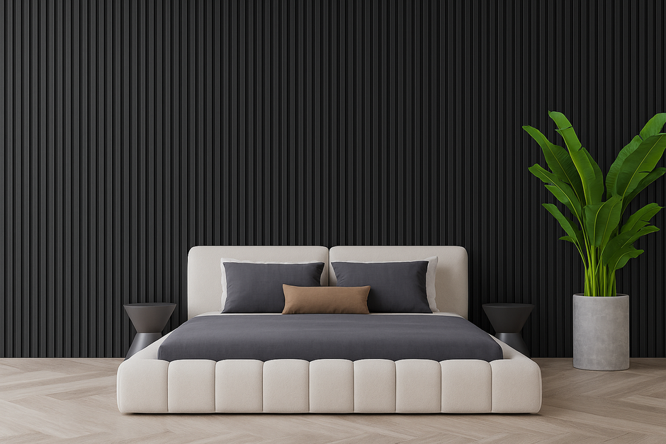 Akustikpaneele Black Dubai 280x60x22 mm
