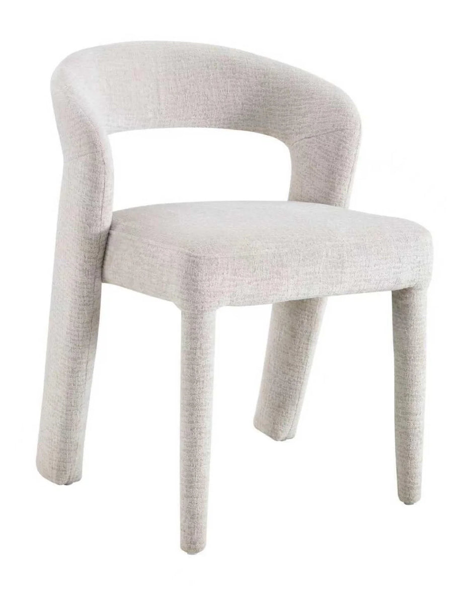 Anduz Bouclé Stone Stuhl
