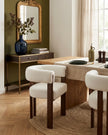 Velvet Stuhl Creme