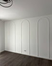 Ovale MDF Paneele 70 x 235 cm | Moderne Wandgestaltung