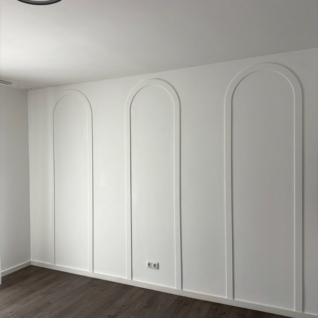 Ovale MDF Paneele 70 x 235 cm | Moderne Wandgestaltung