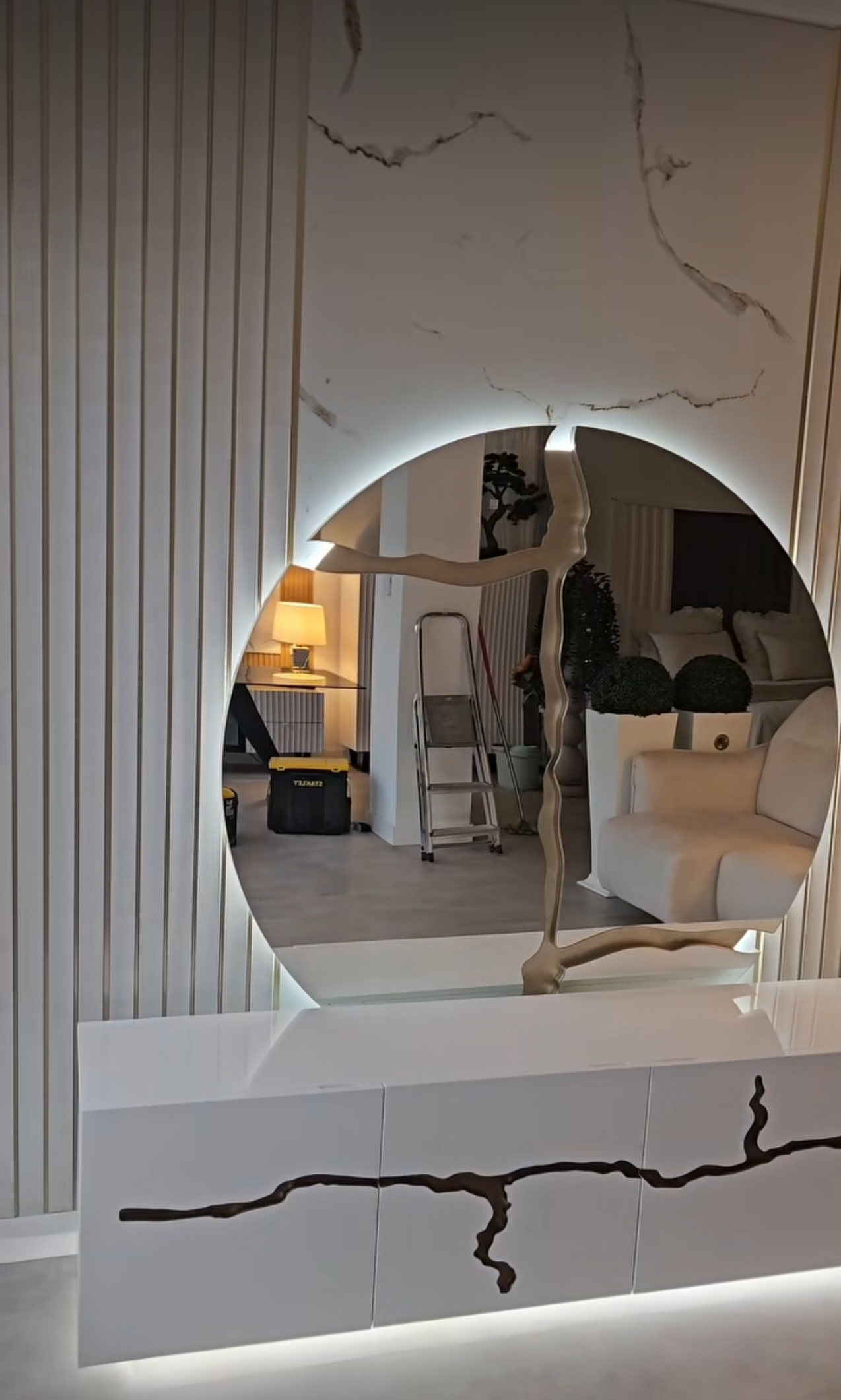 Wandpaneele Weiß 270x12 cm Moderne Wandverkleidung Innenbereich
