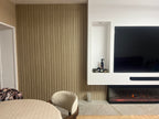 Wandpaneele Beige 270x12 cm Moderne Wandverkleidung Innenbereich