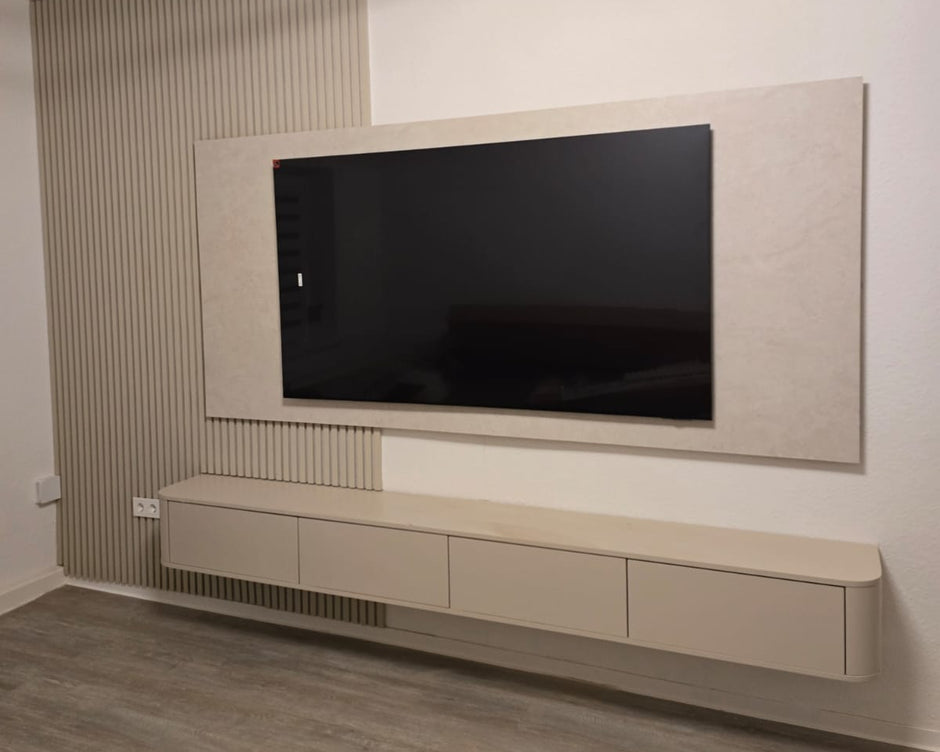 Curved Sideboard Beige