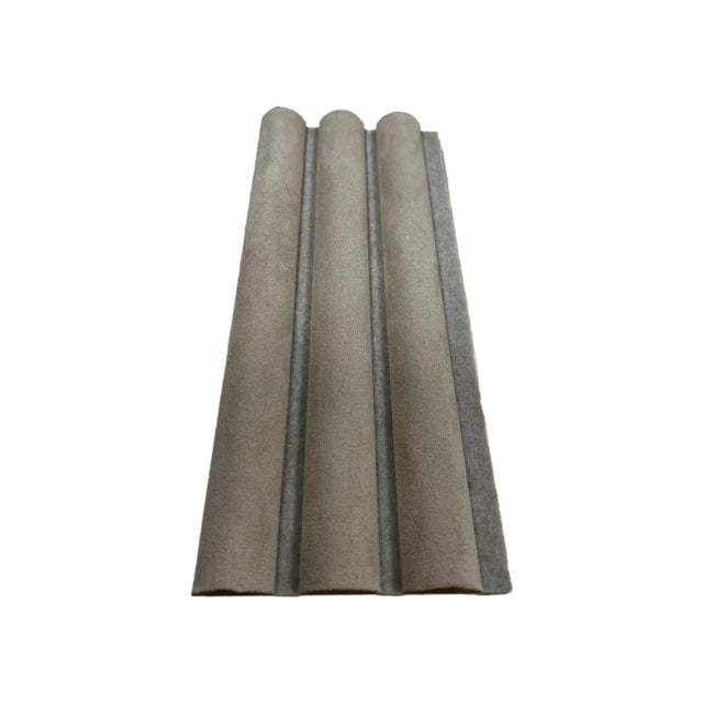 Wildleder Paneele Japandi Beige 280x60 cm  Akustik Wandpaneele