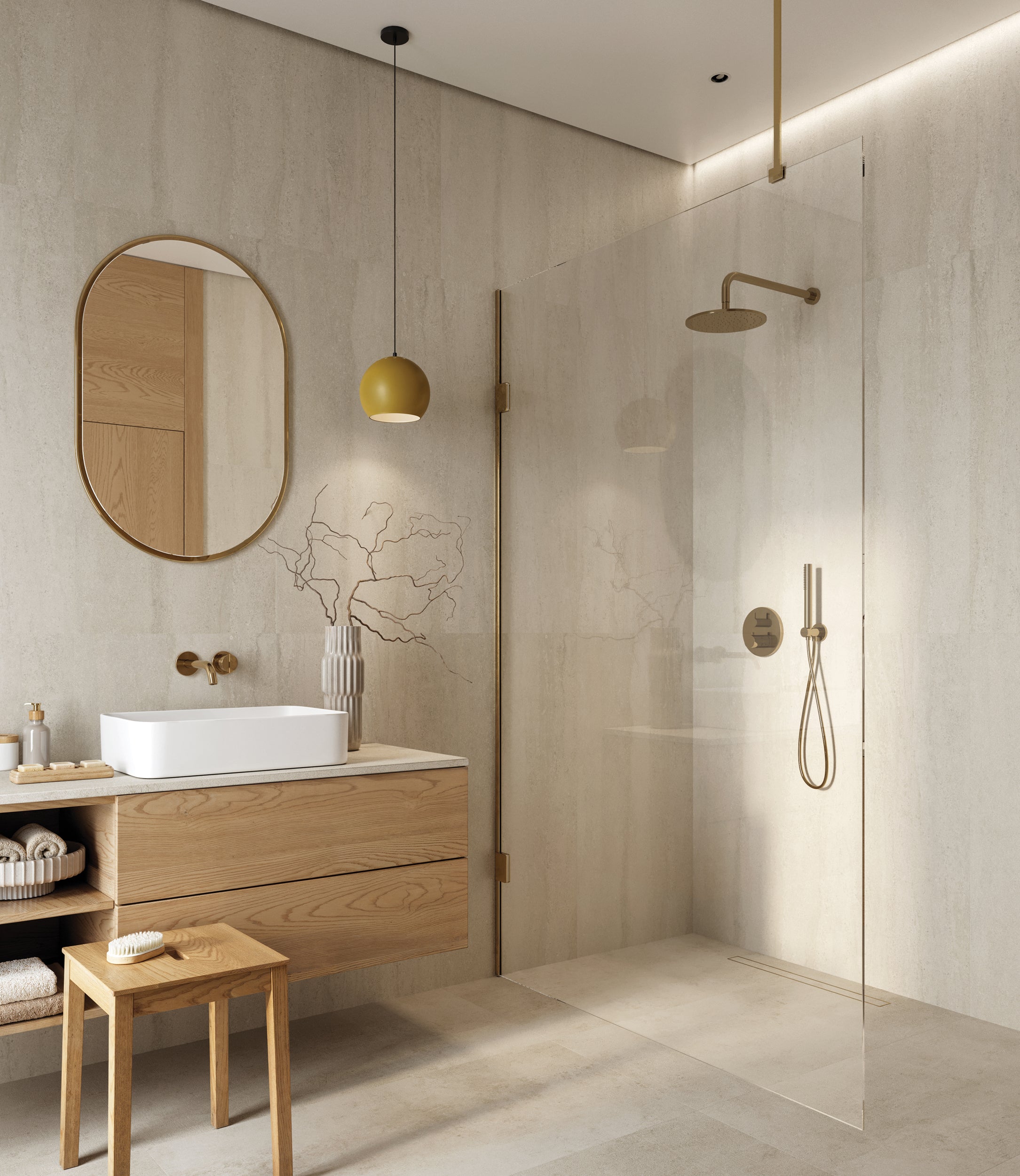 SPC Marmorplatte matt Sand 280x110x05 cm