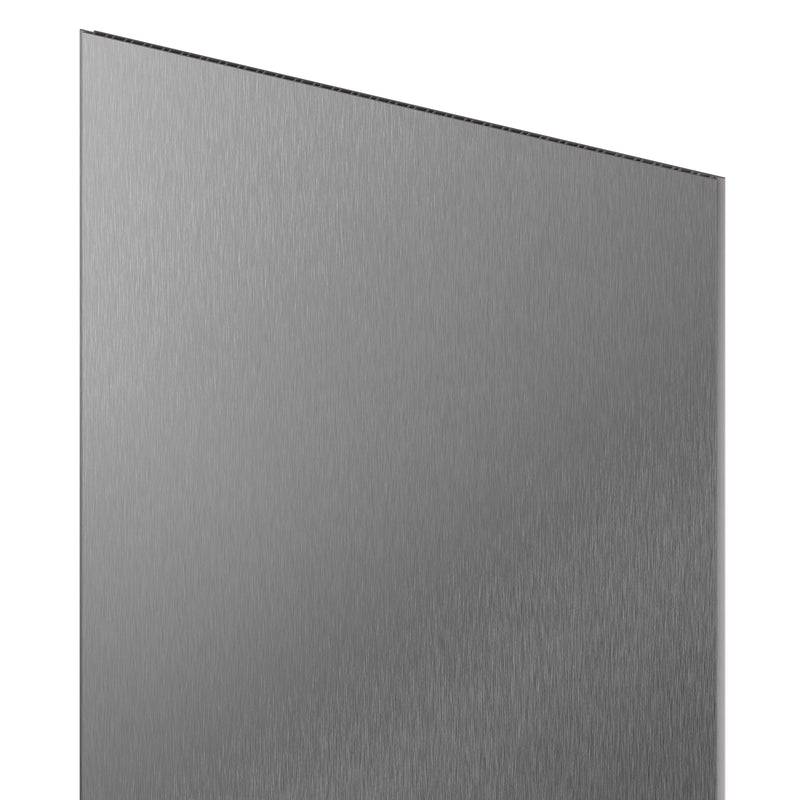 Platte Brushed Steel 265x60 cm