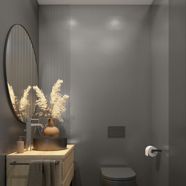 MPC Platte Brushed Steel 265x60 cm