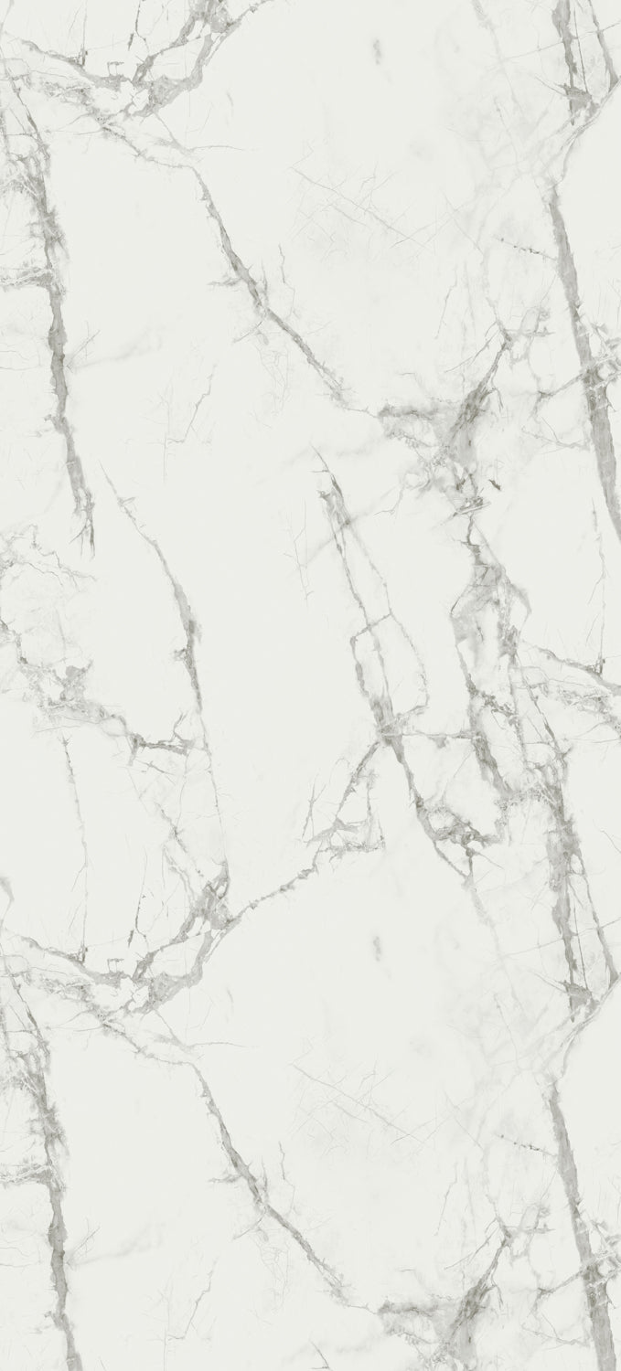 SPC Marmorplatte Matt White Snow 265x120x0,4cm