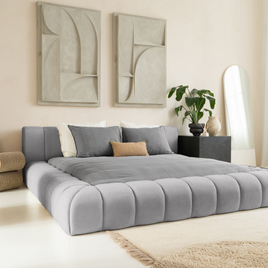 Sky Bett Grau  1,80x2,00m