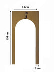 Halb Ovale MDF Paneele 54 × 104 cm| Moderne Wandgestaltung
