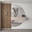 Halbmond Spiegel 160 × 100 cm mit LED Beleuchtung