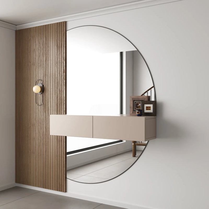 Flurkommode Japandi Beige 100 cm Soft Close Wandkommode