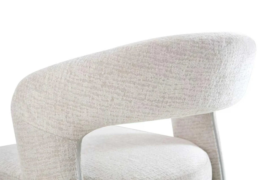 Anduz Bouclé Stone Stuhl