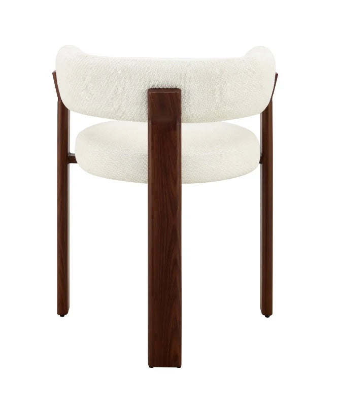Tavia  Stuhl Creme Walnuss